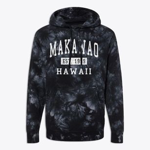 Makawao Hawaii Classic Established Premium Tie-Dye Hoodie