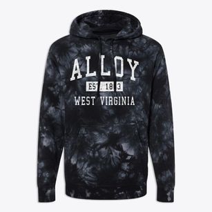 Alloy West Virginia Classic Established Premium Tie-Dye Hoodie