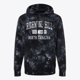 Richmond Hill North Carolina Classic Established Premium Tie-Dye Hoodie