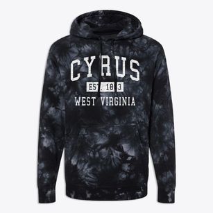 Cyrus West Virginia Classic Established Premium Tie-Dye Hoodie