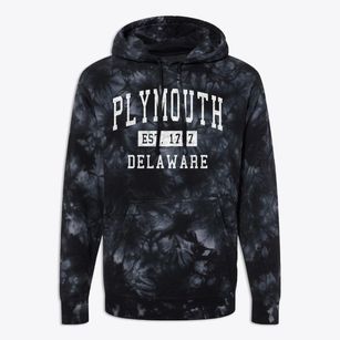 Plymouth Delaware Classic Established Premium Tie-Dye Hoodie