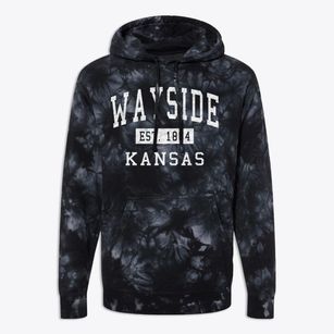 Wayside Kansas Classic Established Premium Tie-Dye Hoodie