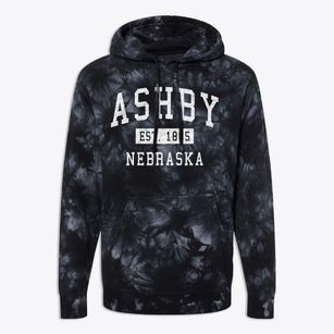 Ashby Nebraska Classic Established Premium Tie-Dye Hoodie