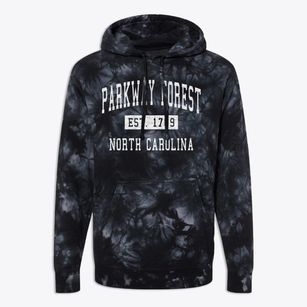 Parkway Forest North Carolina Classic Established Premium Tie-Dye Hoodie