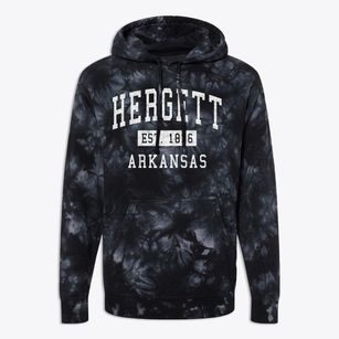 Hergett Arkansas Classic Established Premium Tie-Dye Hoodie