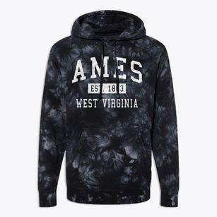 Ames West Virginia Classic Established Premium Tie-Dye Hoodie