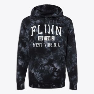 Flinn West Virginia Classic Established Premium Tie-Dye Hoodie