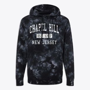 Chapel Hill New Jersey Classic Established Premium Tie-Dye Hoodie