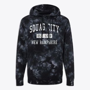 Squag City New Hampshire Classic Established Premium Tie-Dye Hoodie