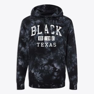 Black Texas Classic Established Premium Tie-Dye Hoodie