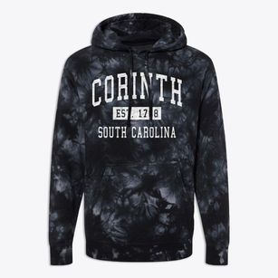 Corinth South Carolina Classic Established Premium Tie-Dye Hoodie