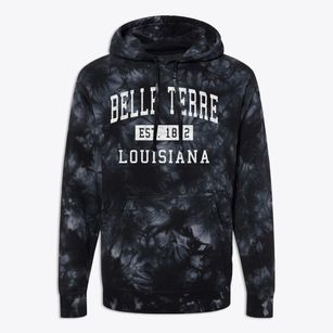 Belle Terre Louisiana Classic Established Premium Tie-Dye Hoodie