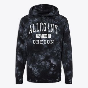Allegany Oregon Classic Established Premium Tie-Dye Hoodie