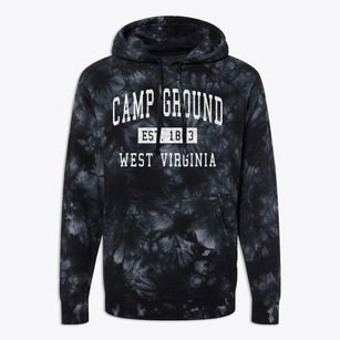 Camp Ground West Virginia Classic Established Premium Tie-Dye Hoodie
