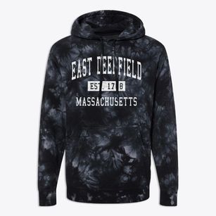 East Deerfield Massachusetts Classic Established Premium Tie-Dye Hoodie