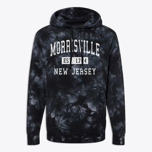 Morrisville New Jersey Classic Established Premium Tie-Dye Hoodie