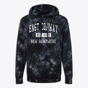 East Conway New Hampshire Classic Established Premium Tie-Dye Hoodie