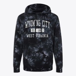 Wyoming City West Virginia Classic Established Premium Tie-Dye Hoodie