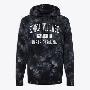 Enka Village North Carolina Classic Established Premium Tie-Dye Hoodie