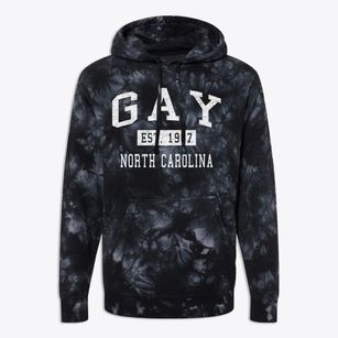 Gay North Carolina Classic Established Premium Tie-Dye Hoodie
