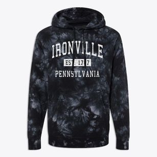 Ironville Pennsylvania Classic Established Premium Tie-Dye Hoodie