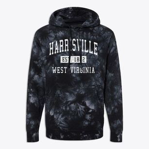 Harrisville West Virginia Classic Established Premium Tie-Dye Hoodie
