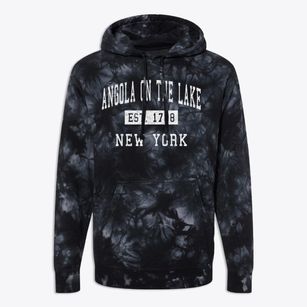 Angola On The Lake New York Classic Established Premium Tie-Dye Hoodie
