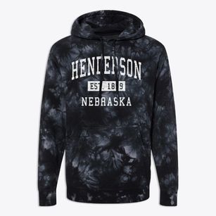 Henderson Nebraska Classic Established Premium Tie-Dye Hoodie