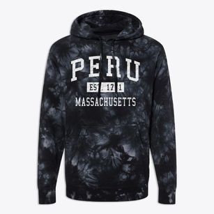 Peru Massachusetts Classic Established Premium Tie-Dye Hoodie