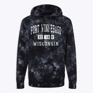 Fort Winnebago Wisconsin Classic Established Premium Tie-Dye Hoodie