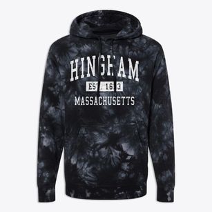 Hingham Massachusetts Classic Established Premium Tie-Dye Hoodie