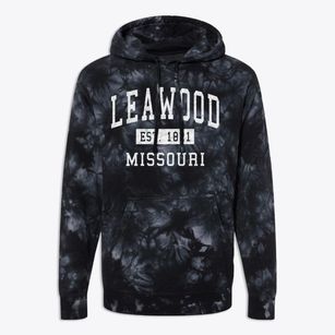 Leawood Missouri Classic Established Premium Tie-Dye Hoodie