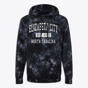 Elizabeth City North Carolina Classic Established Premium Tie-Dye Hoodie