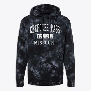 Cherokee Pass Missouri Classic Established Premium Tie-Dye Hoodie