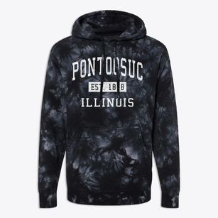 Pontoosuc Illinois Classic Established Premium Tie-Dye Hoodie