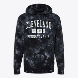 Cleveland Pennsylvania Classic Established Premium Tie-Dye Hoodie