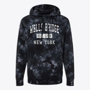 Wells Bridge New York Classic Established Premium Tie-Dye Hoodie