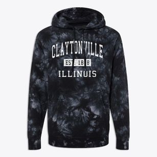 Claytonville Illinois Classic Established Premium Tie-Dye Hoodie