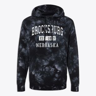 Brocksburg Nebraska Classic Established Premium Tie-Dye Hoodie
