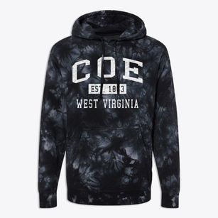 Coe West Virginia Classic Established Premium Tie-Dye Hoodie