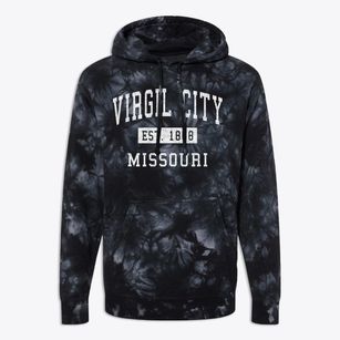 Virgil City Missouri Classic Established Premium Tie-Dye Hoodie