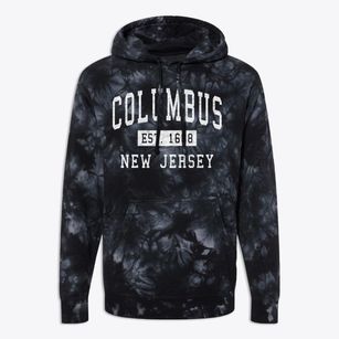 Columbus New Jersey Classic Established Premium Tie-Dye Hoodie
