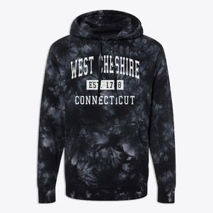 West Cheshire Connecticut Classic Established Premium Tie-Dye Hoodie