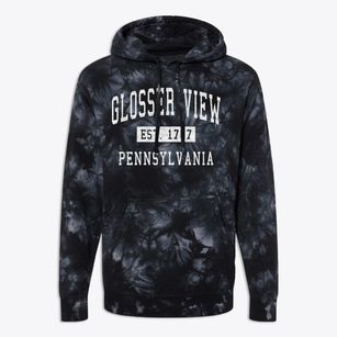 Glosser View Pennsylvania Classic Established Premium Tie-Dye Hoodie