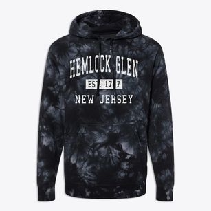 Hemlock Glen New Jersey Classic Established Premium Tie-Dye Hoodie