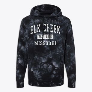Elk Creek Missouri Classic Established Premium Tie-Dye Hoodie