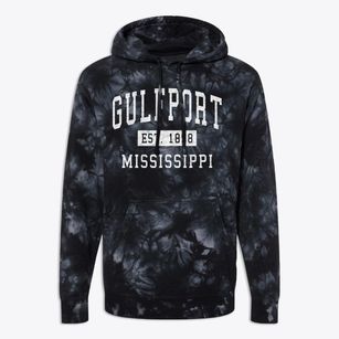 Gulfport Mississippi Classic Established Premium Tie-Dye Hoodie