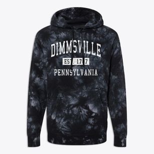 Dimmsville Pennsylvania Classic Established Premium Tie-Dye Hoodie