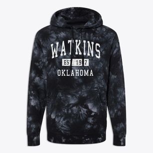 Watkins Oklahoma Classic Established Premium Tie-Dye Hoodie