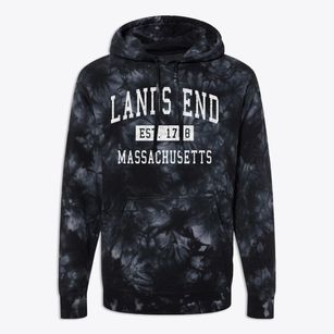 Lands End Massachusetts Classic Established Premium Tie-Dye Hoodie